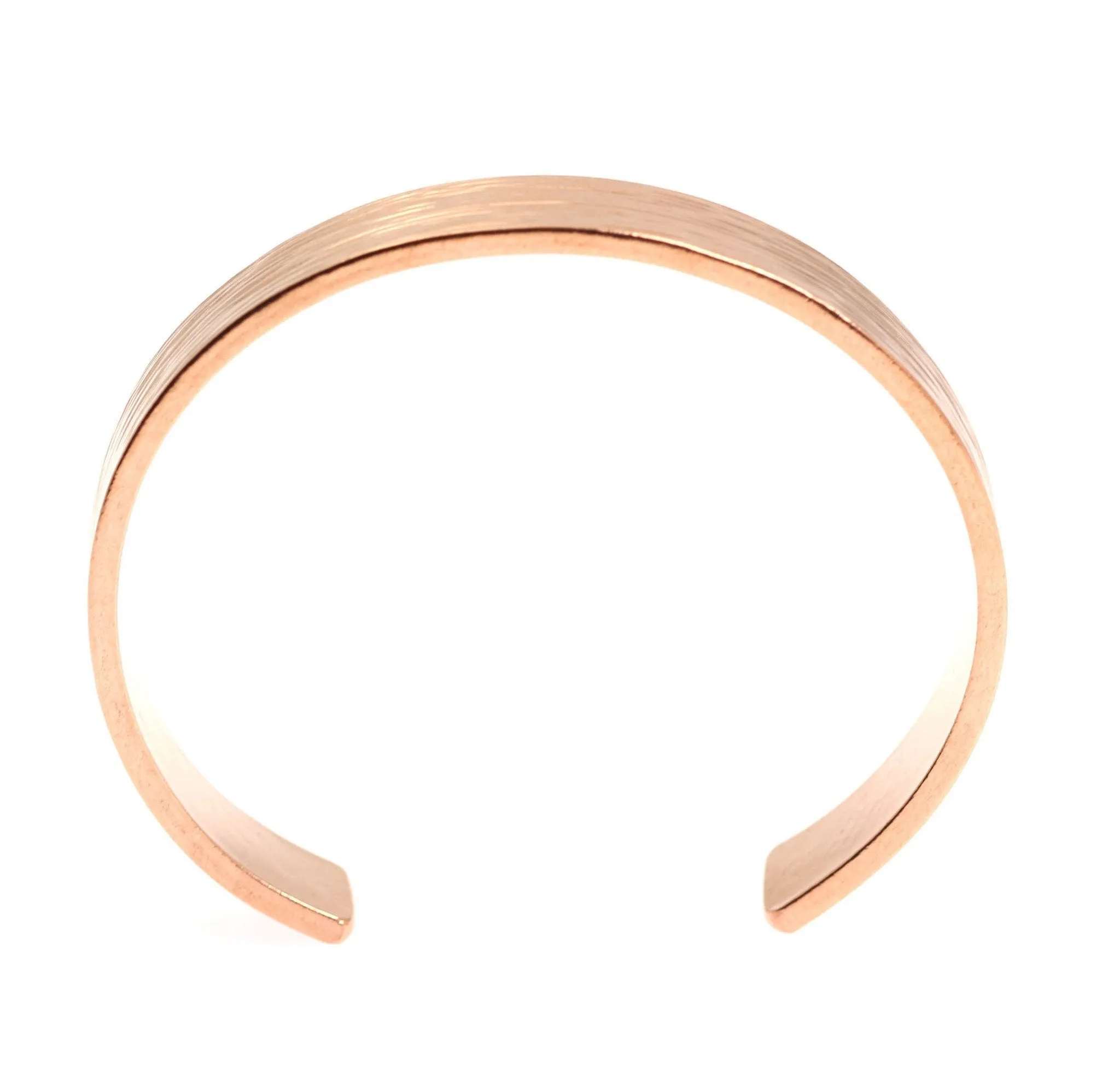 10mm Wide Bark Copper Cuff Bracelet - Solid Copper Cuff