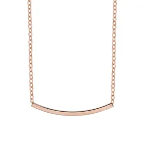 Amber Necklace Rose Gold Plated