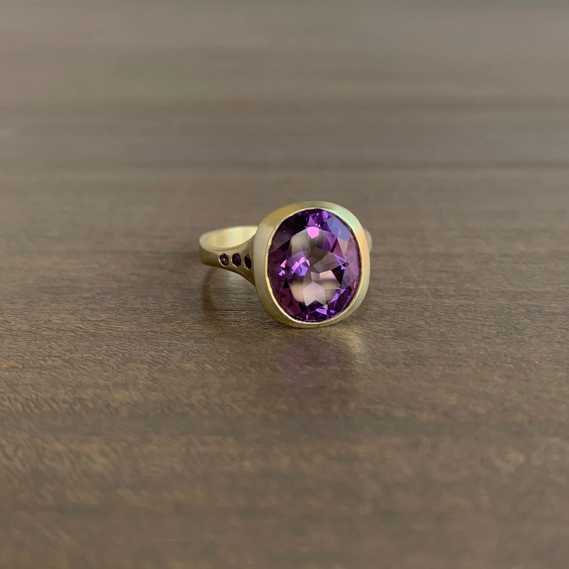 Amethyst Amphora Ring