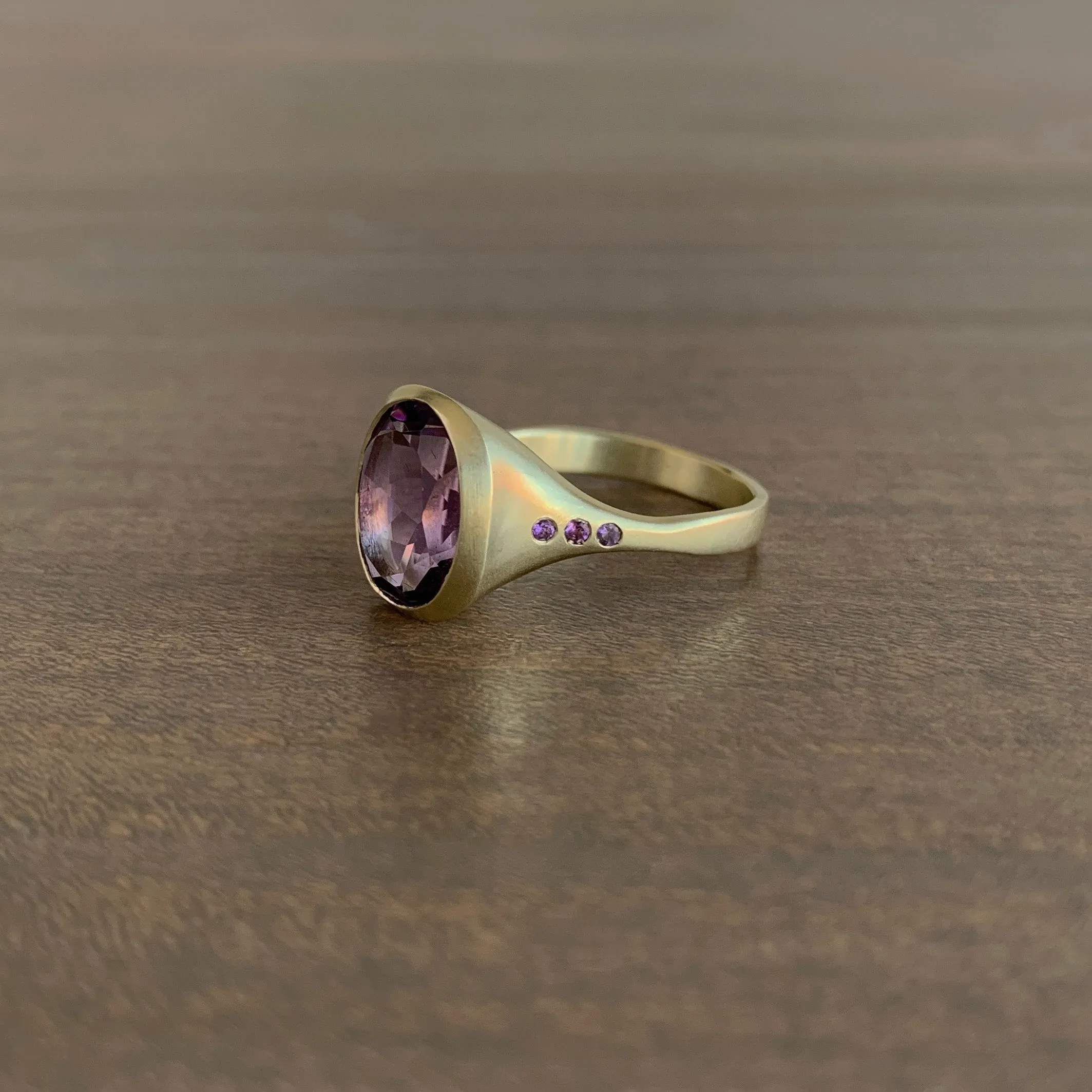 Amethyst Amphora Ring