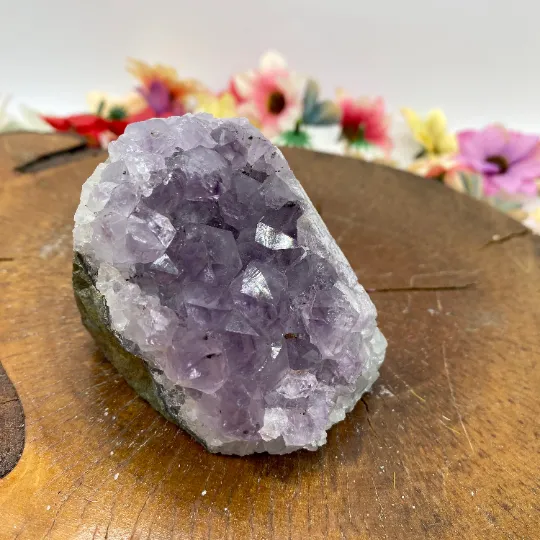 Amethyst Clusters, Raw Amethyst, Amethyst Geode, Druze Amethyst Crystal, Deep Purple Amethyst, Gemstone for Relieving Stress,Meditationstone