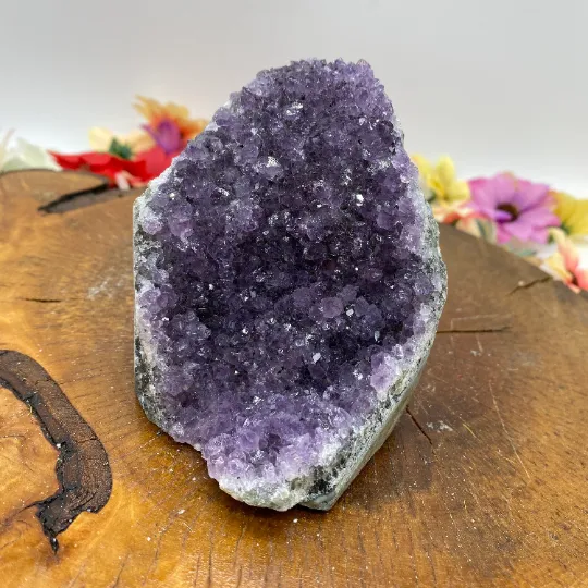 Amethyst Clusters, Raw Amethyst, Amethyst Geode, Druze Amethyst Crystal, Deep Purple Amethyst, Gemstone for Relieving Stress,Meditationstone