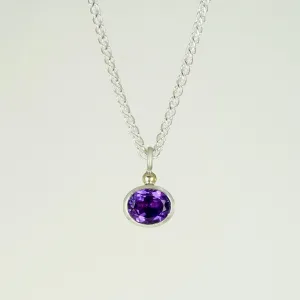 Amethyst Cup Set Pendant