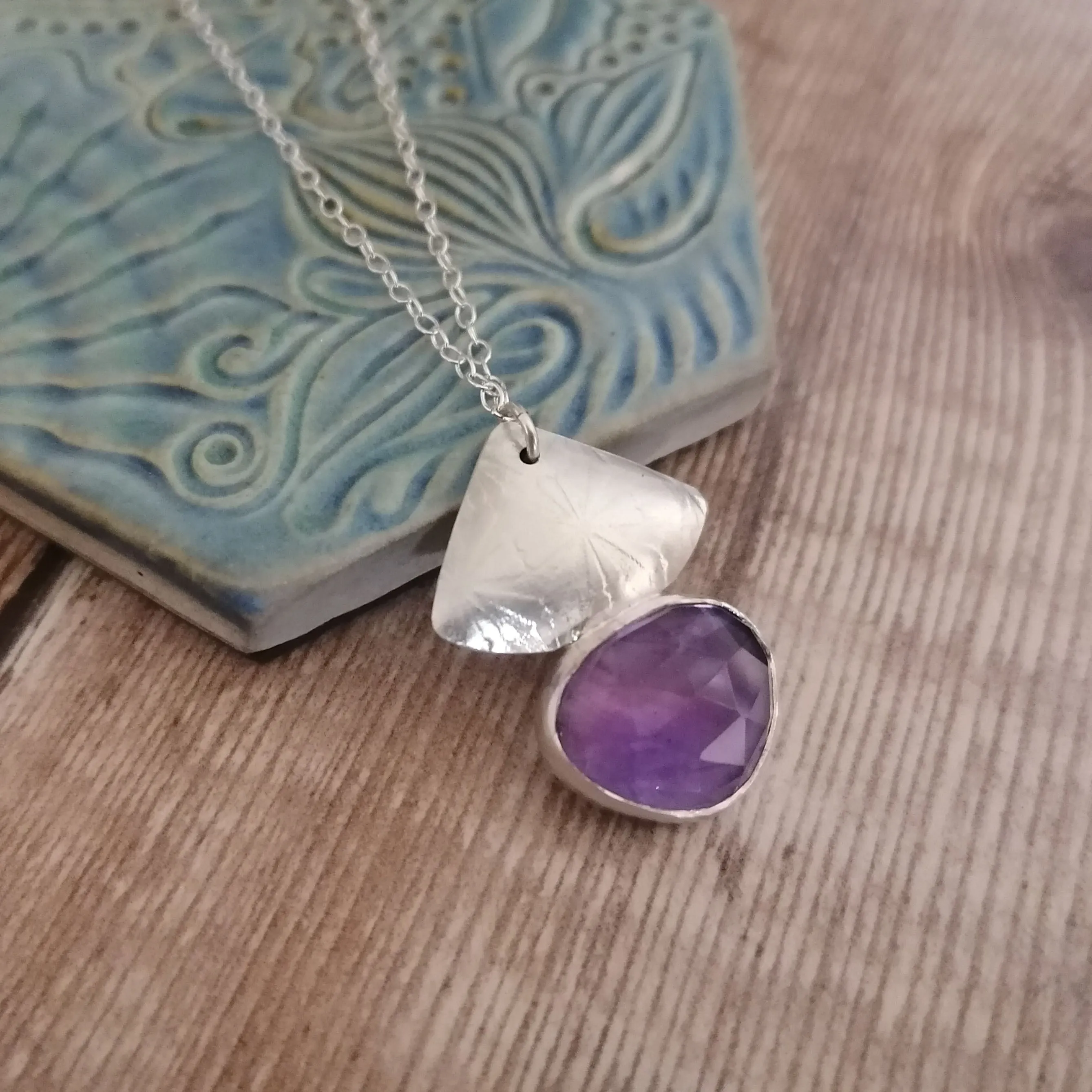 Amethyst Fan Pendant