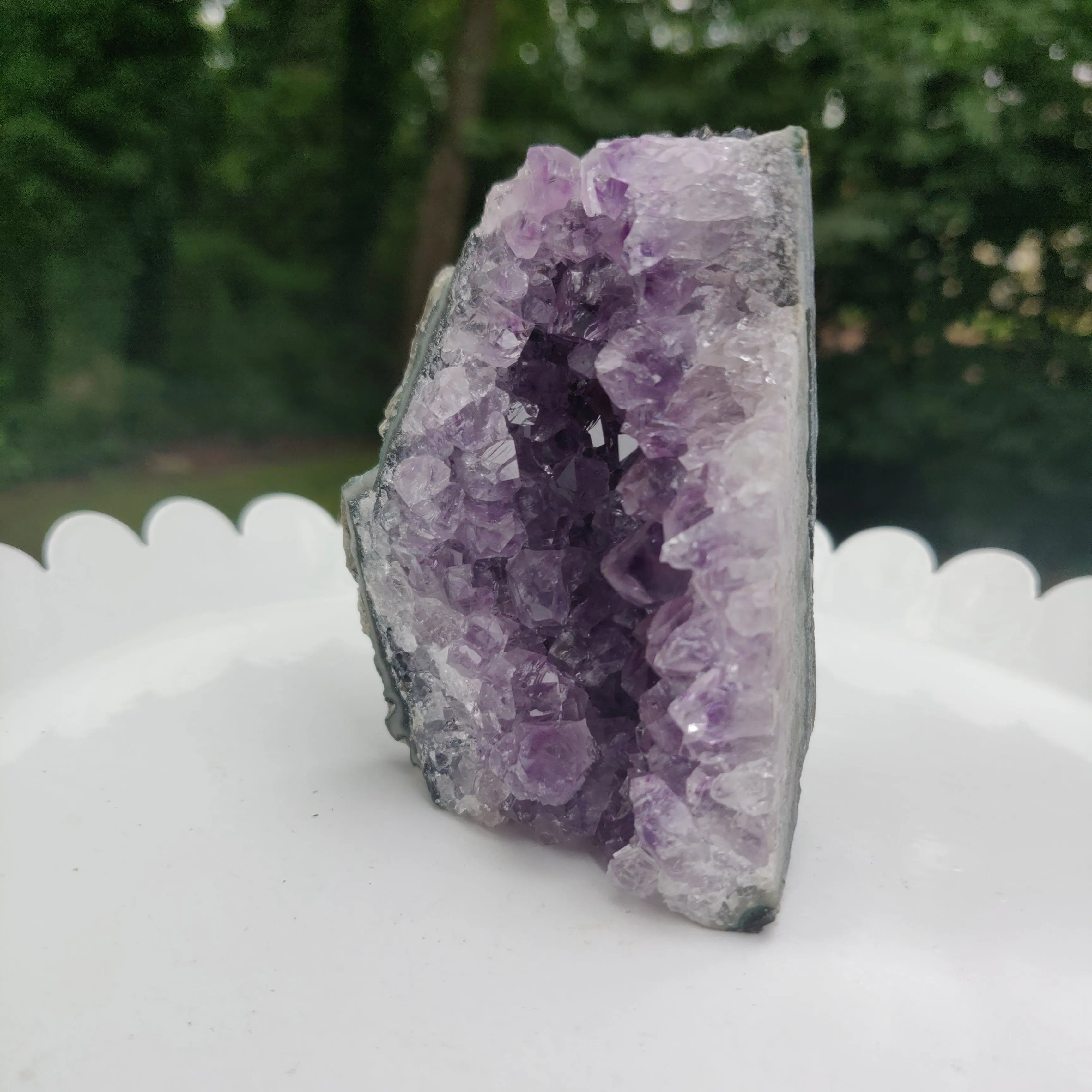 Amethyst Geode Free Form, Cut Base (#20)