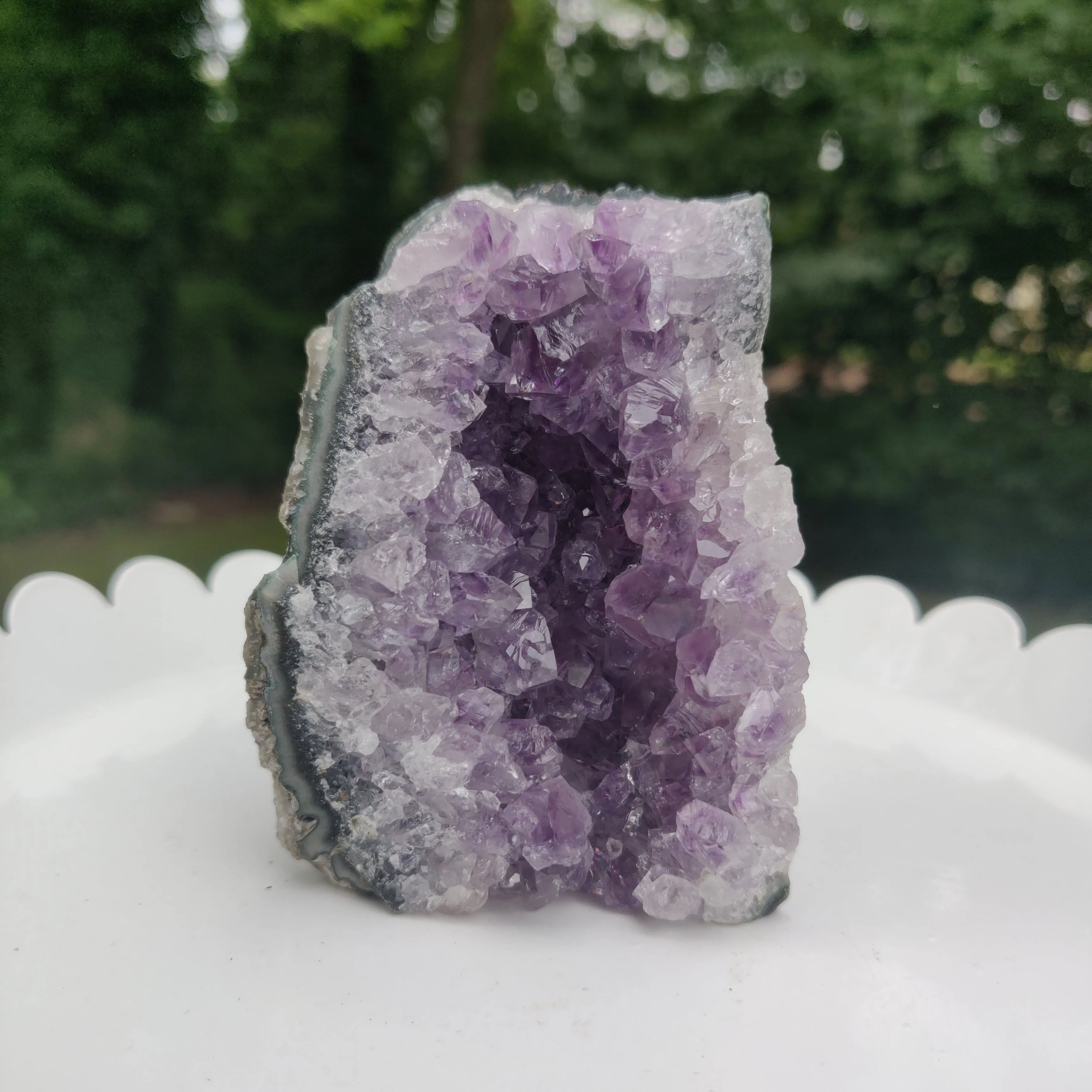 Amethyst Geode Free Form, Cut Base (#20)