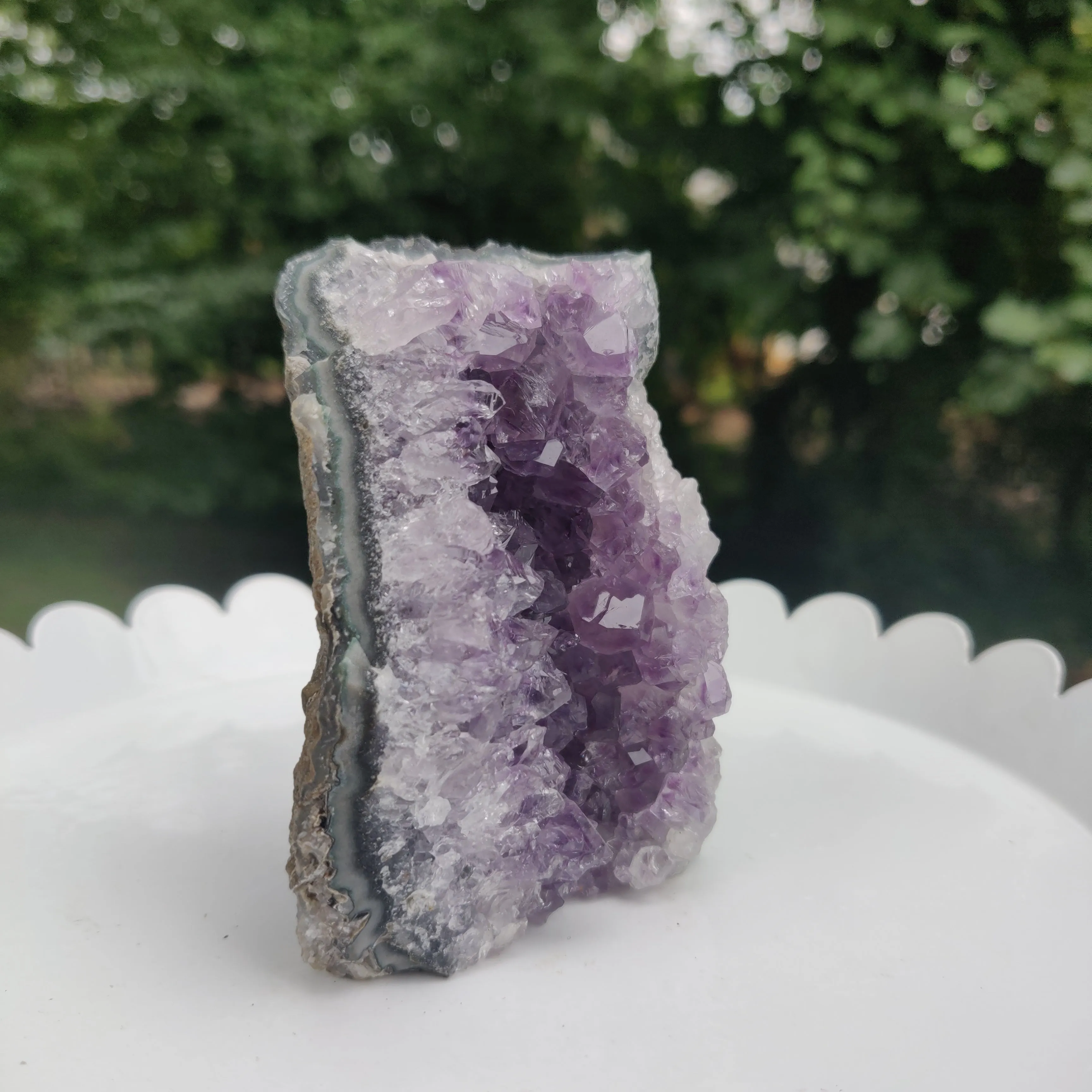 Amethyst Geode Free Form, Cut Base (#20)