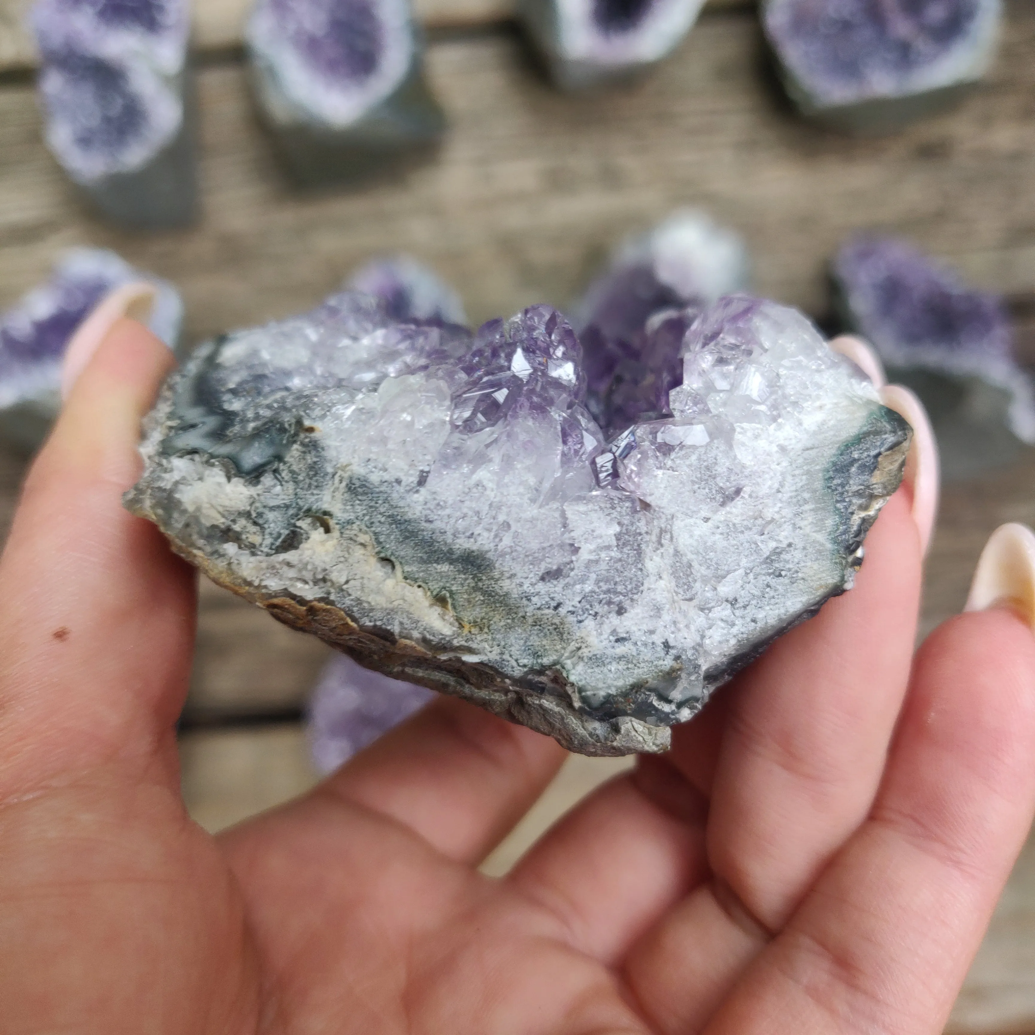 Amethyst Geode Free Form, Cut Base (#20)