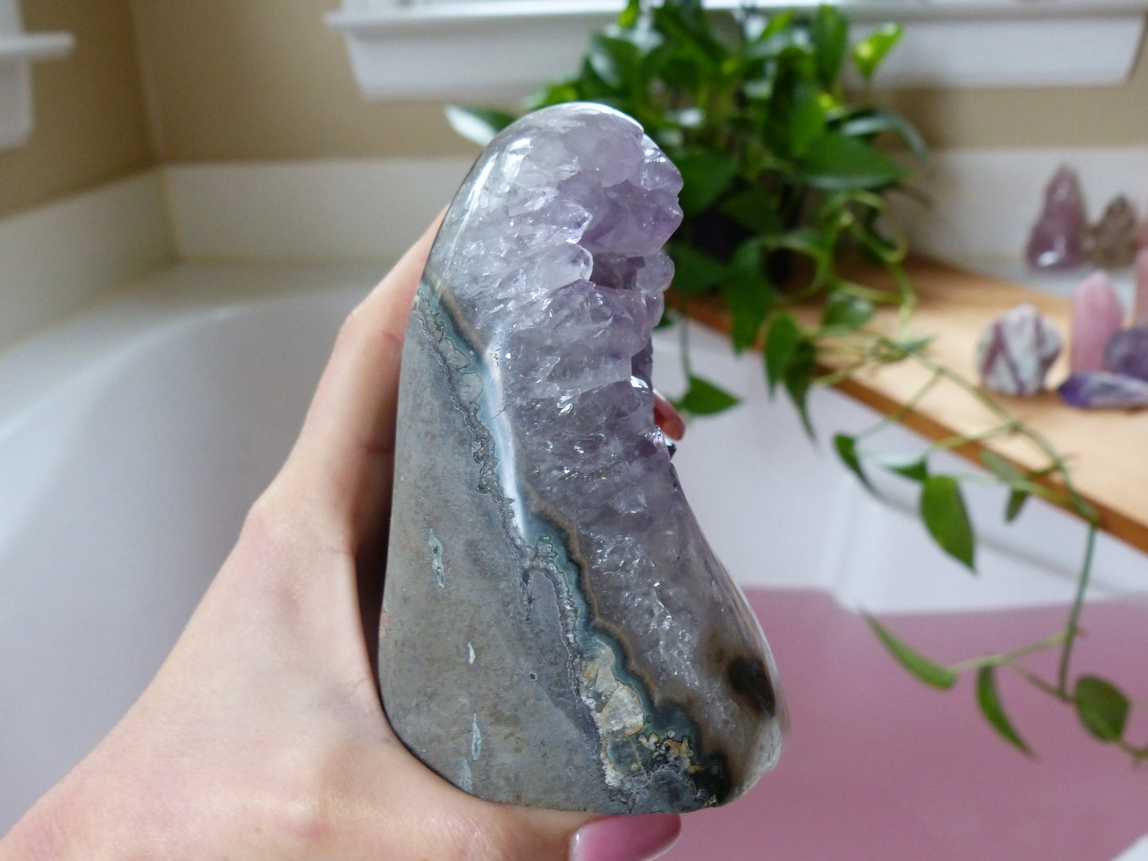 Amethyst Geode Free Form, Polished (#2)