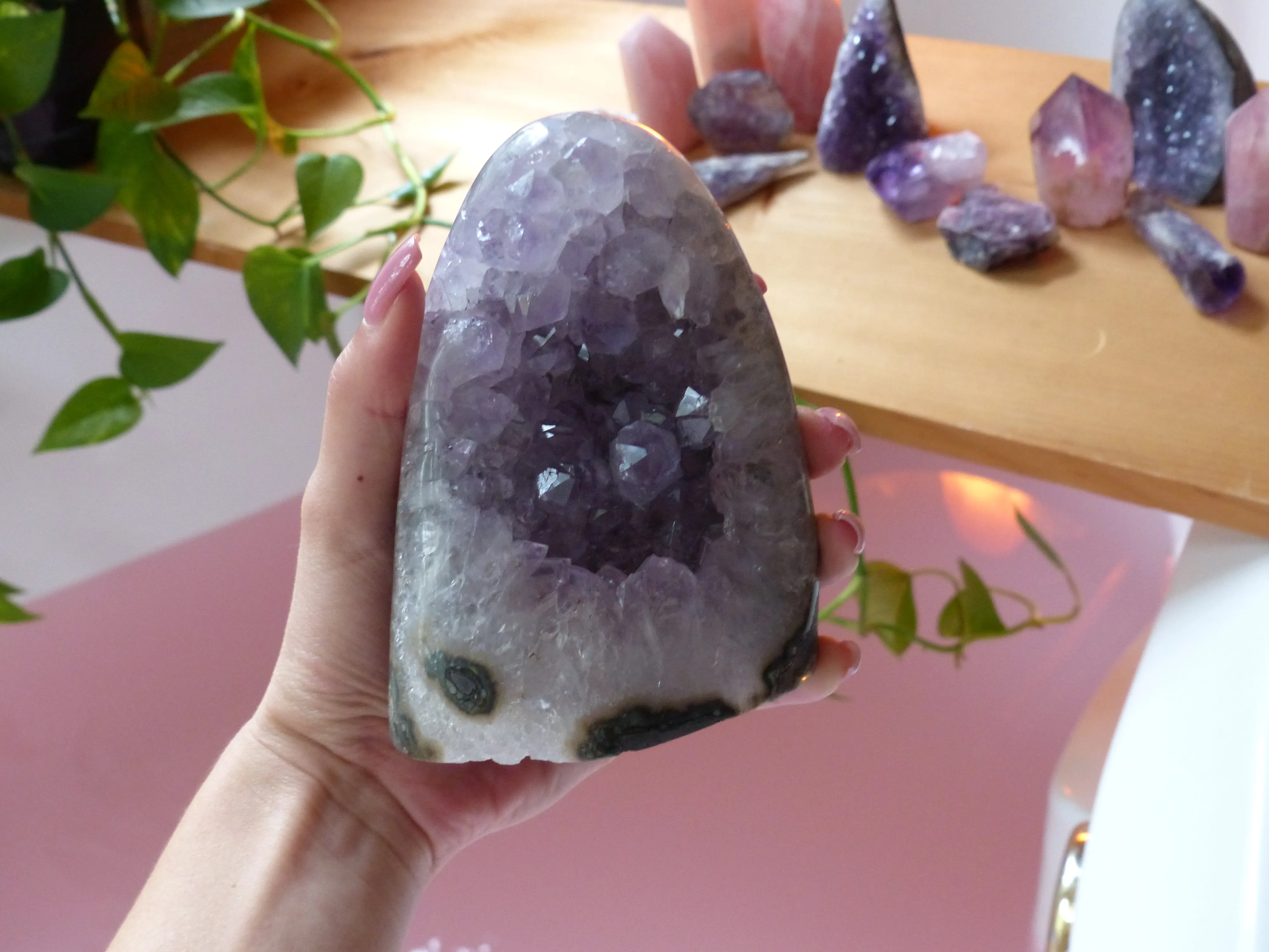 Amethyst Geode Free Form, Polished (#2)