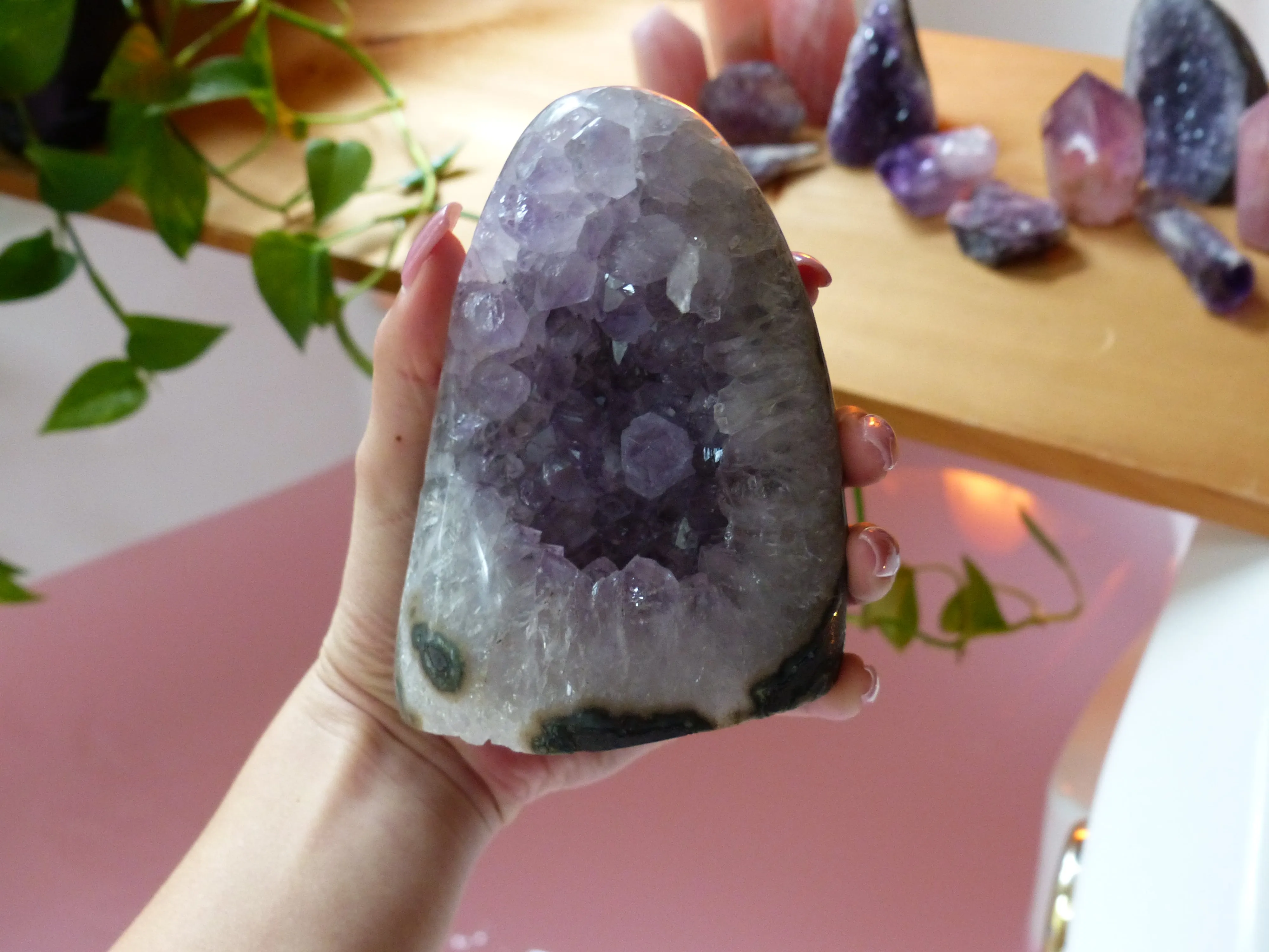 Amethyst Geode Free Form, Polished (#2)