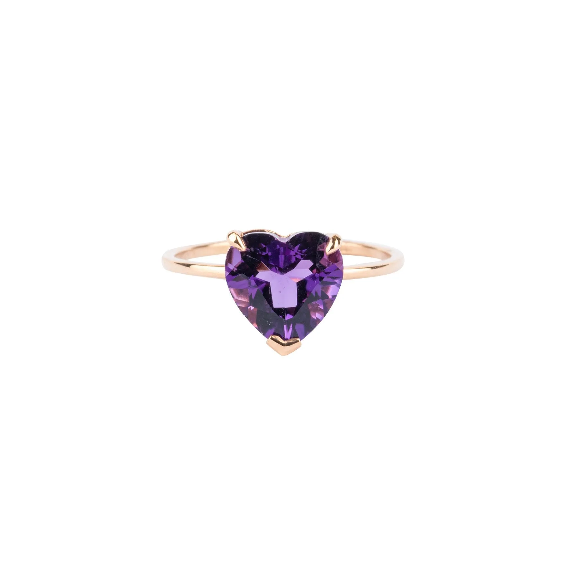 Amethyst Heart Ring