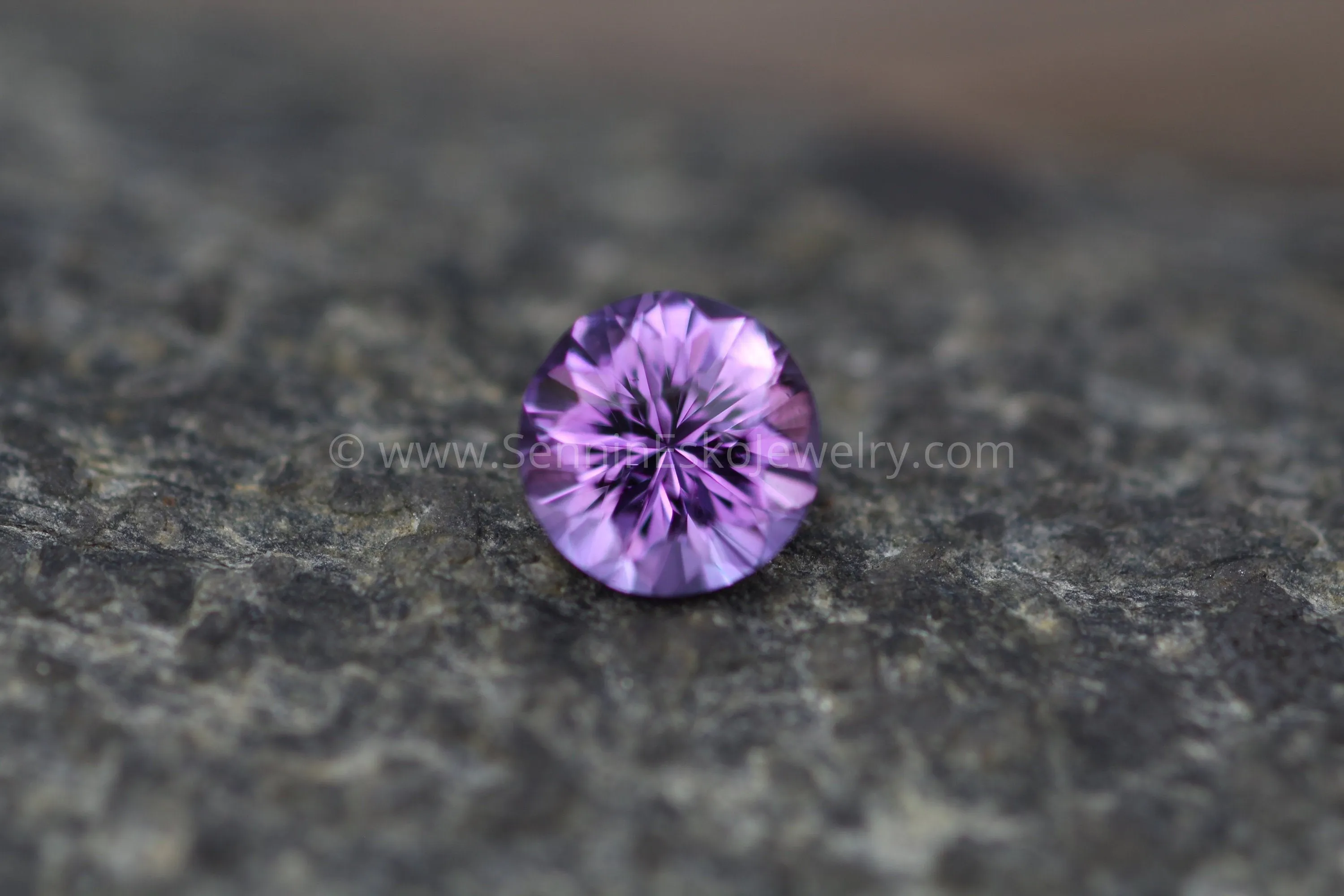 Amethyst Precision Cut Round Gemstone - Precision Cut Amethyst