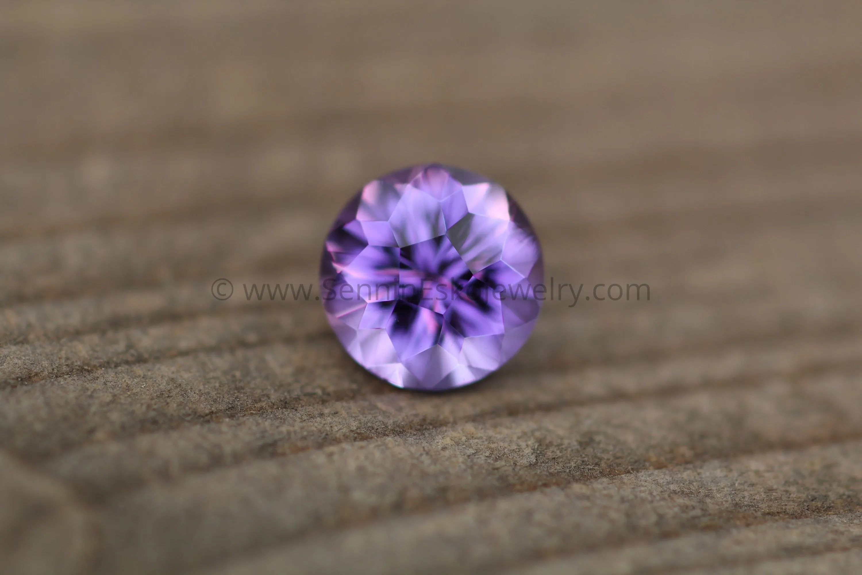 Amethyst Precision Cut Round Gemstone - Precision Cut Amethyst