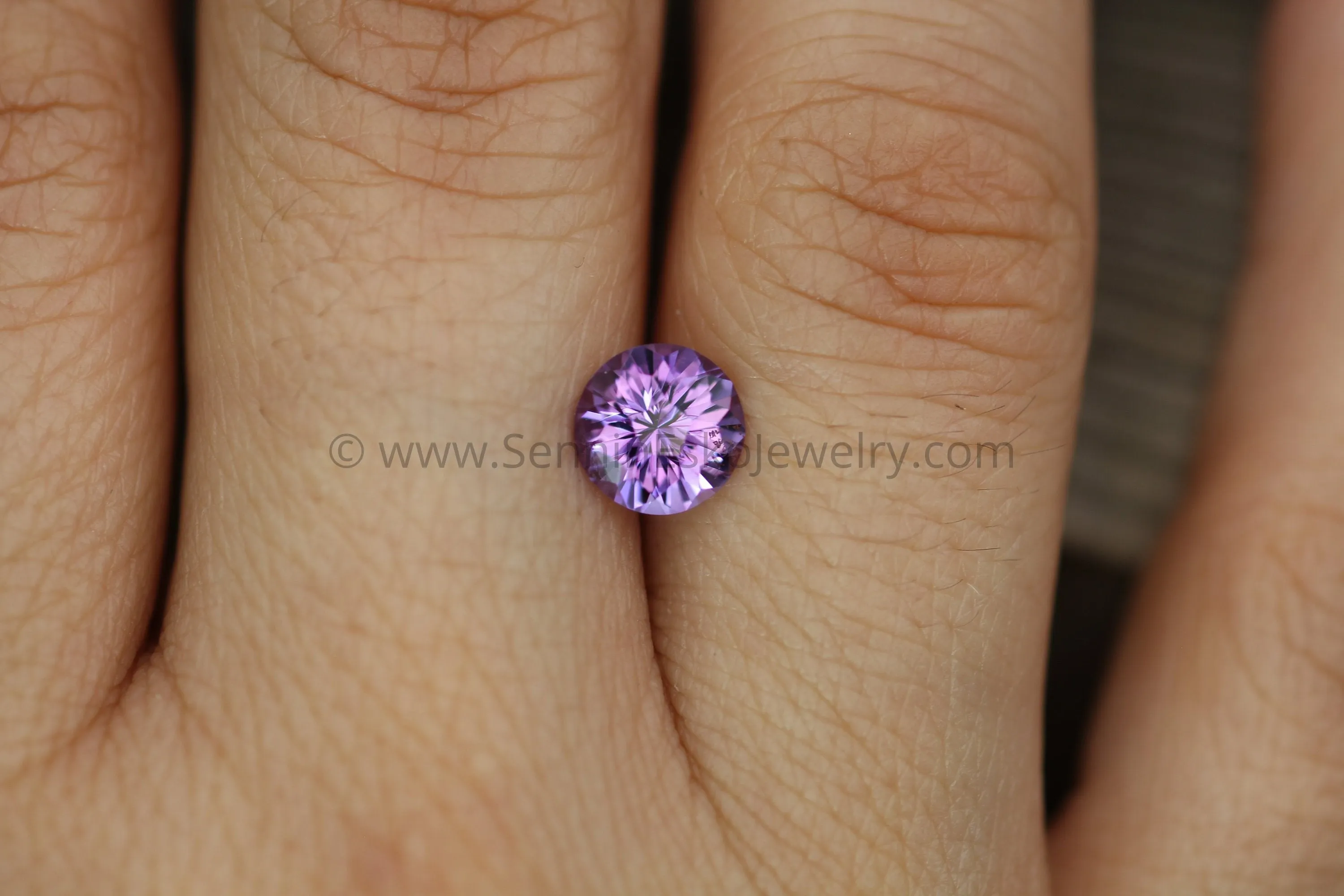 Amethyst Precision Cut Round Gemstone - Precision Cut Amethyst