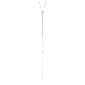 Ania Haie Modern Beaded Y Necklace - Silver