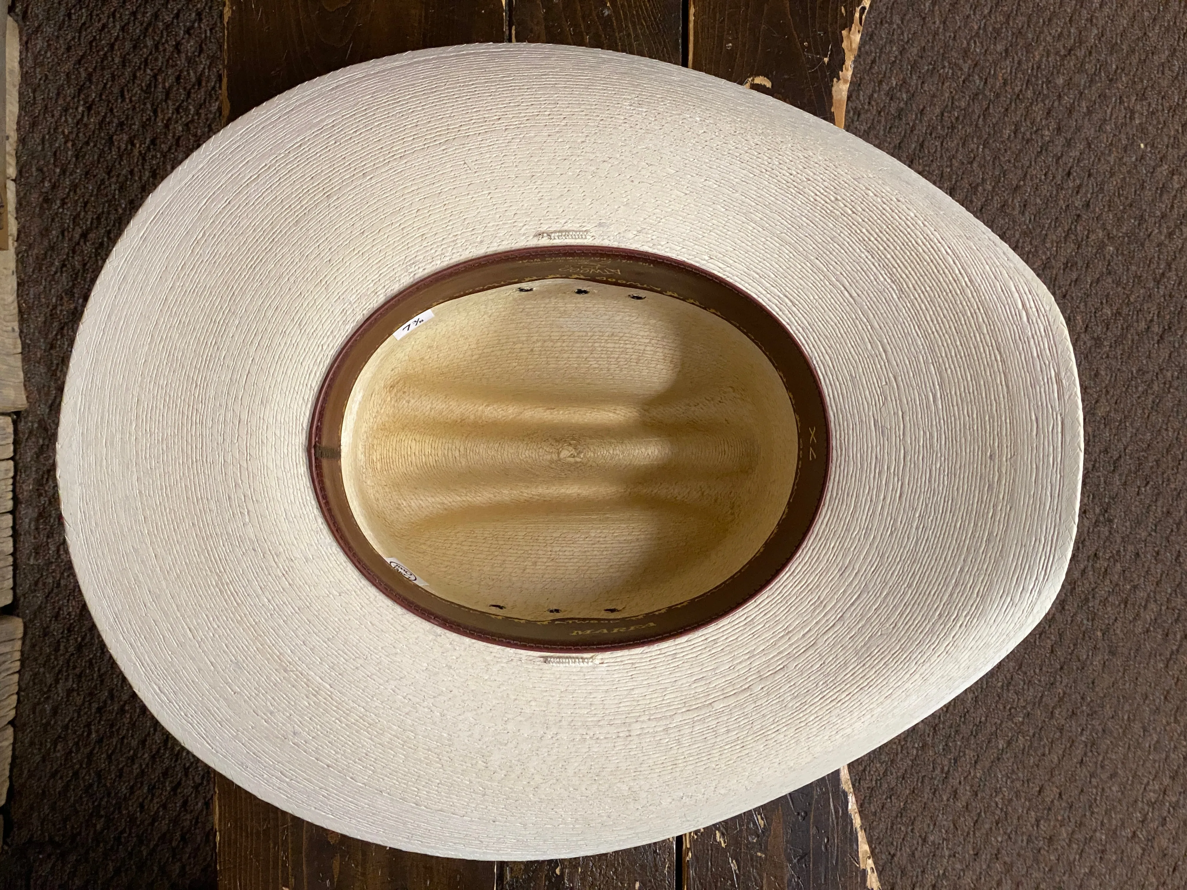 Atwood® 7X Marfa Natural Palm Leaf Straw Cowboy Hat