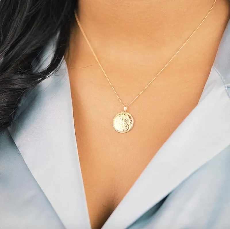 Beaded Coin Necklace