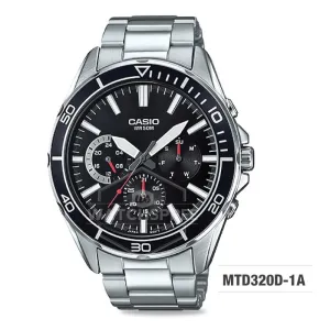 Casio Men's Standard Analog Silver Stainless Steel Band Watch MTD320D-1A