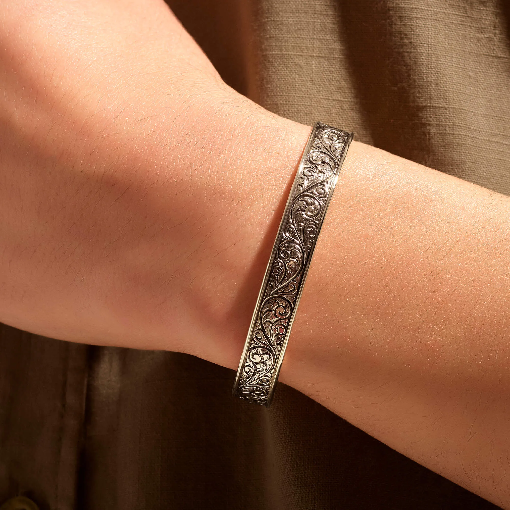 Classic Cuff Bracelet - Solid Silver