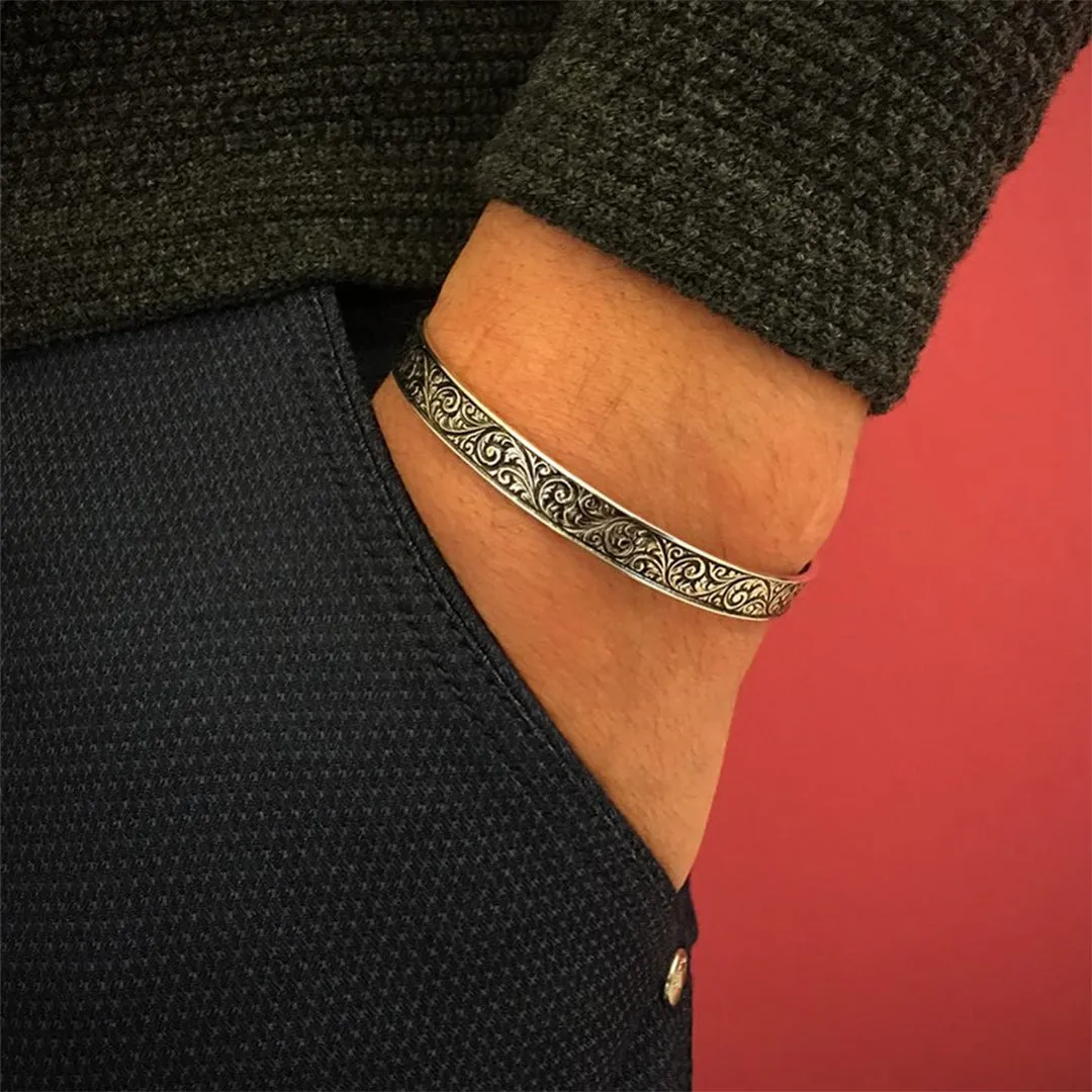 Classic Cuff Bracelet - Solid Silver