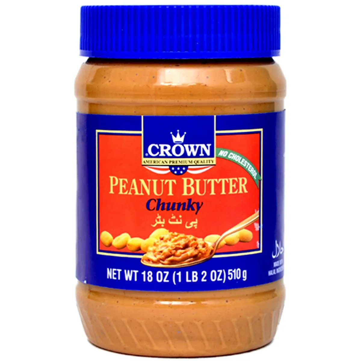 CROWN PEANUT BUTTER CHUNKY 510GM