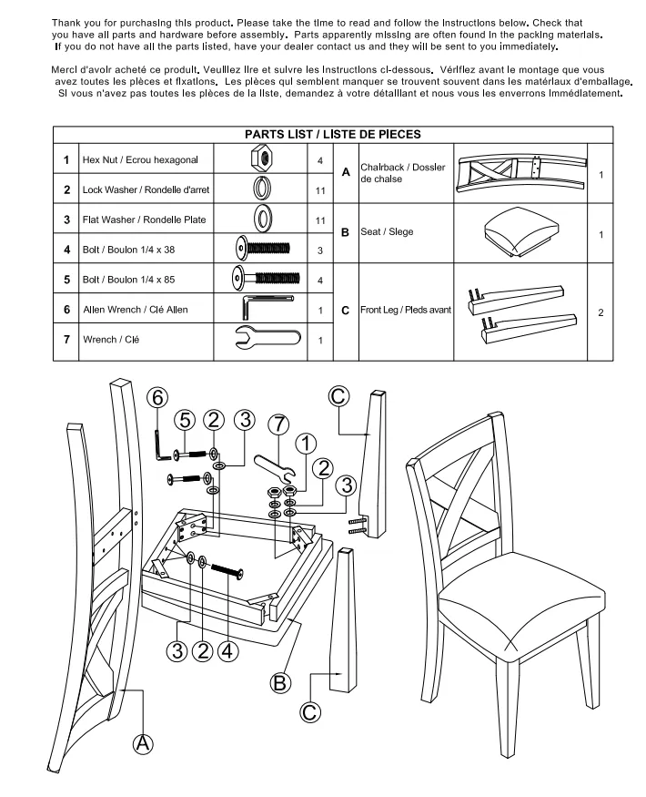 Crown Point Dining Chair - Set of 2