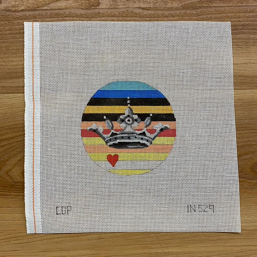 Crown Round Canvas