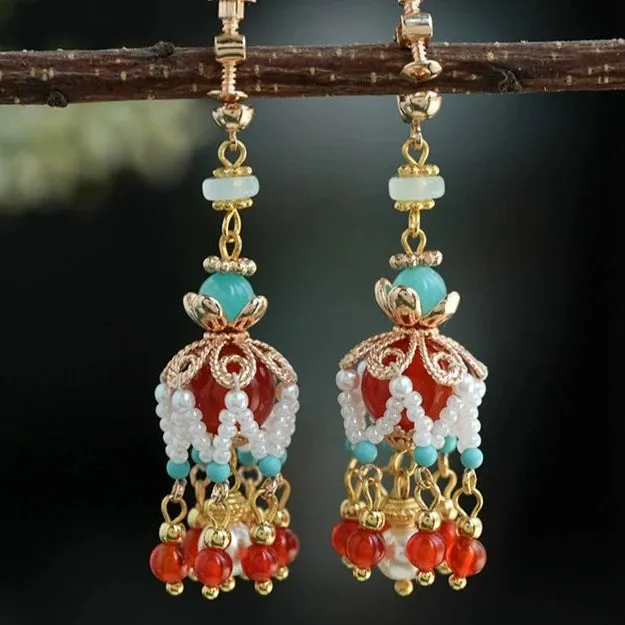 Dangle Earrings: Crown