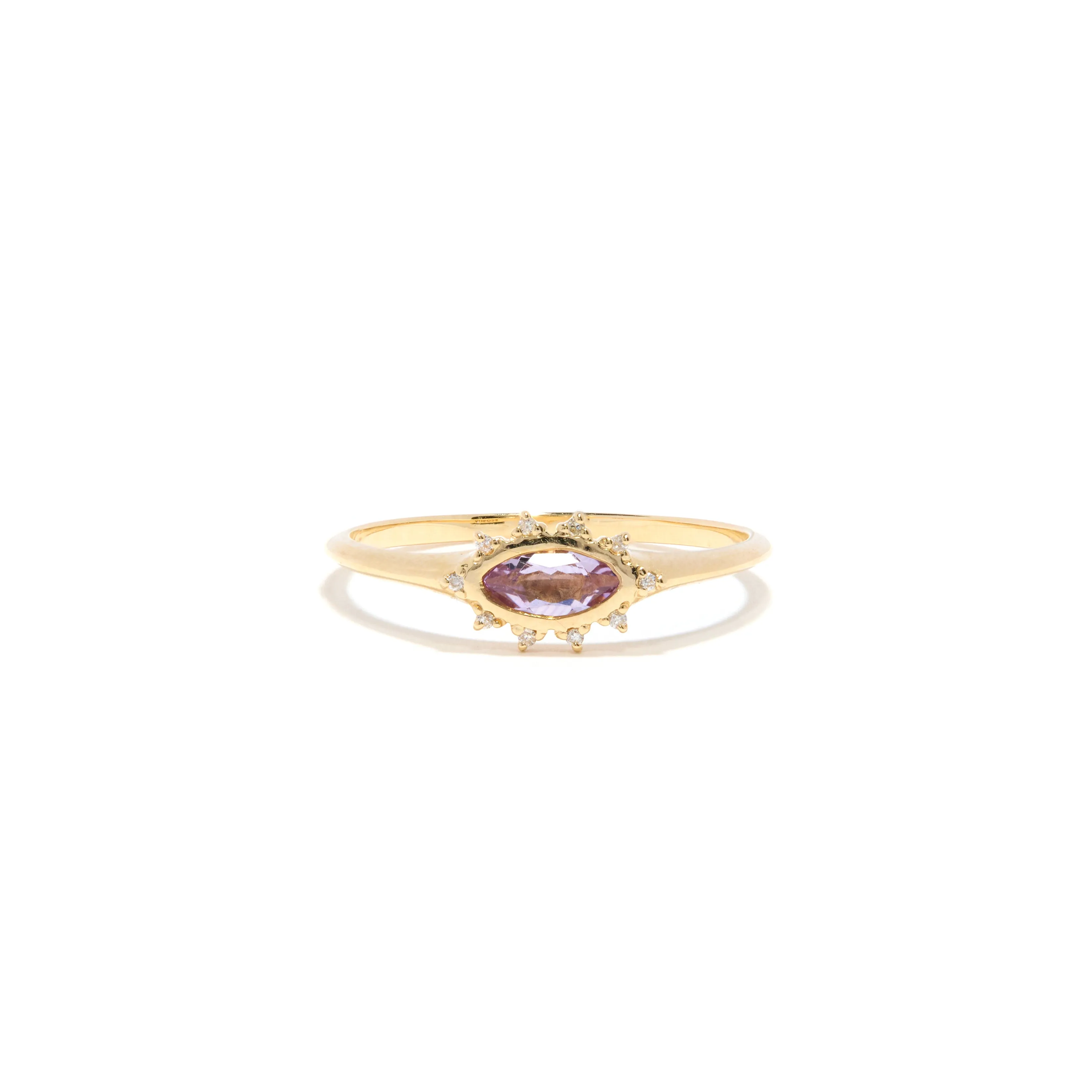 Dazzling Eye Ring In Amethyst