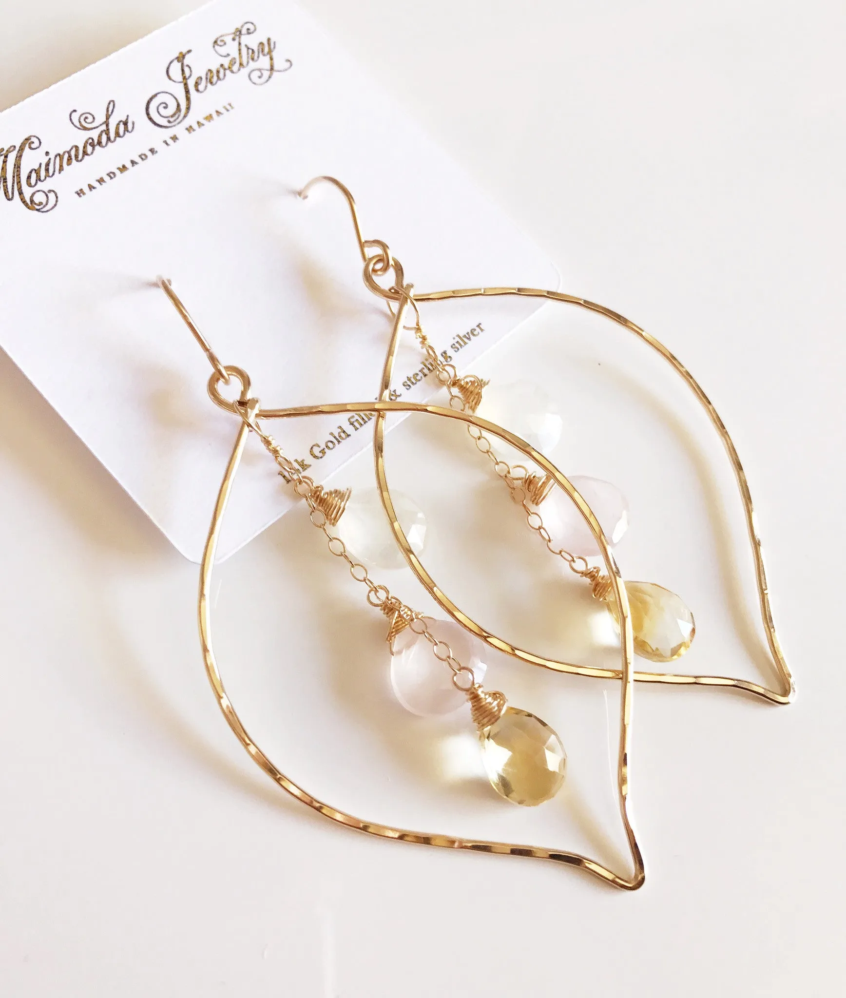 Earrings Yuri - pastel gemstones (E122)