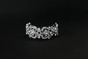 Eternally Yours Rhodium and Rhinestone Cuff