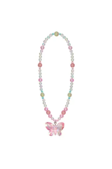 Fancy Flutter Necklace - Light Pink