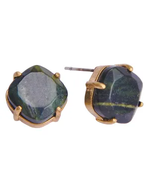 Gemstone Square Studs