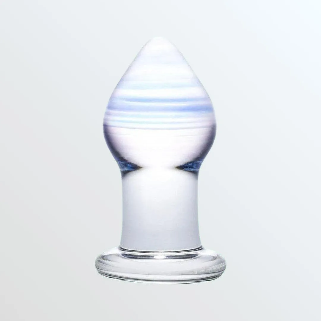 Gläs Amethyst Rain Glass Butt Plug