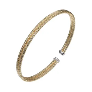 Gold Mesh Cuff Bracelet (SI3288)