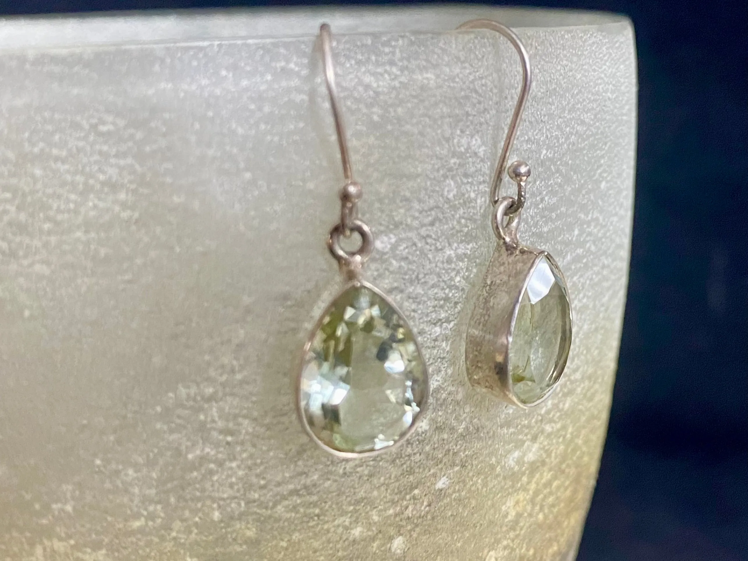 Green Amethyst Earrings