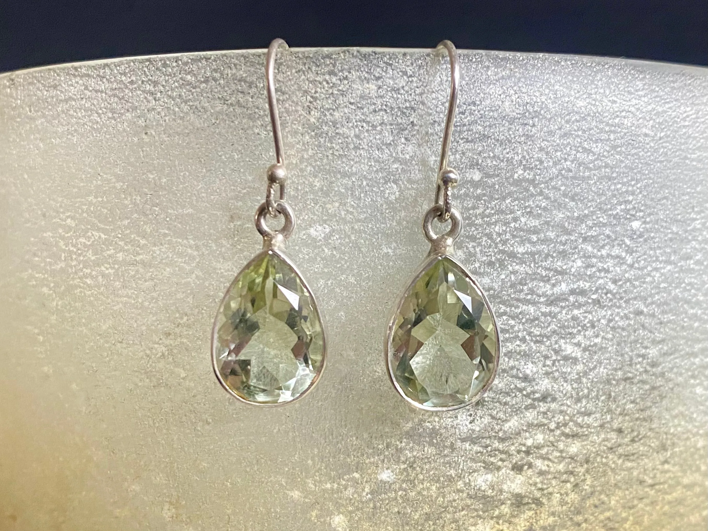 Green Amethyst Earrings