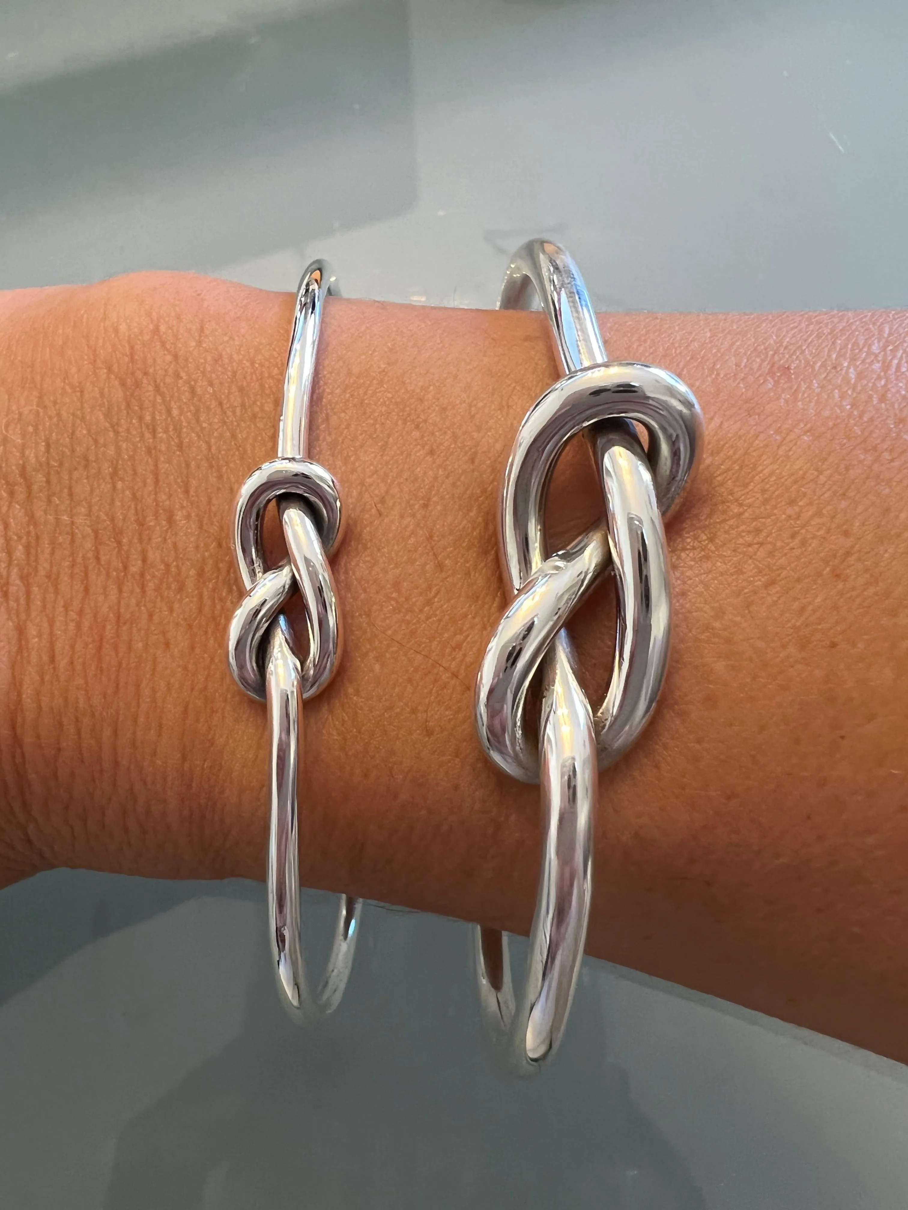 Infinity Knot Cuff Bracelet - Thick