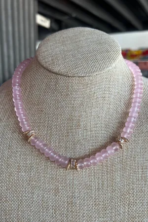 JANE MARIE | Rose Semi-Precious Beaded Necklace