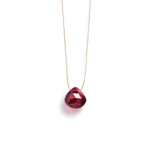 January Garnet Birthstone Necklace