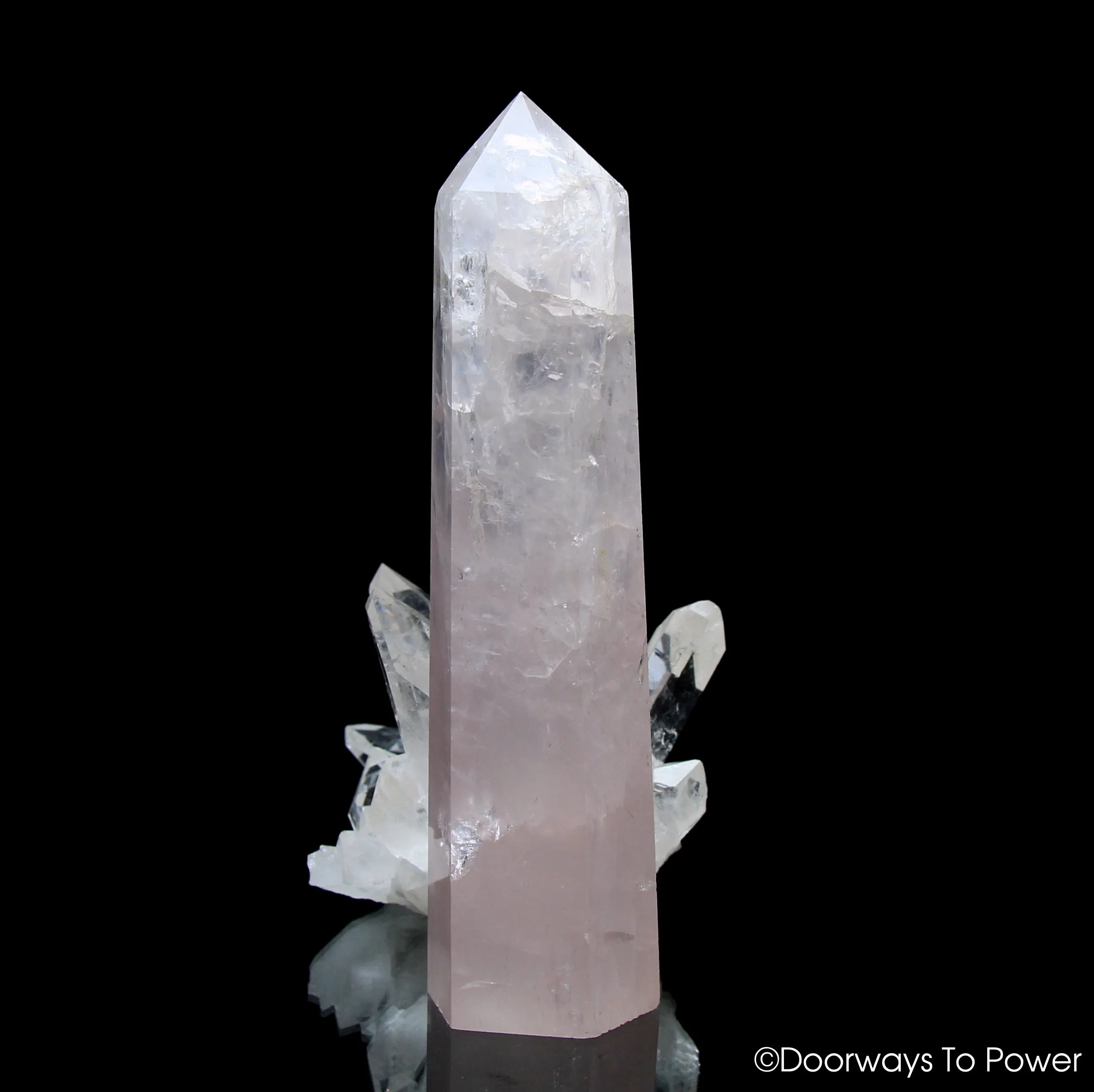 John of God Crystal Rose Quartz 'Divine Love'  Casa Crystal Generator Point