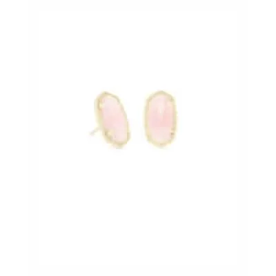 Kendra Scott Ellie Earrings in Gold with Rose Quartz