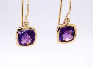 Mark McAskill Amethyst Diamond Earrings