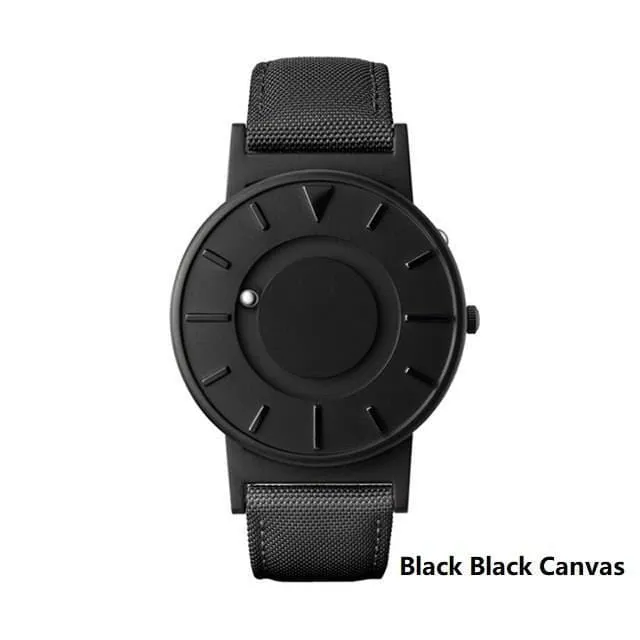 Mesh Quartz Watch without Numerals