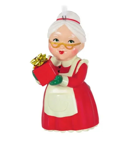 Mrs. Claus Porcelain Ornament