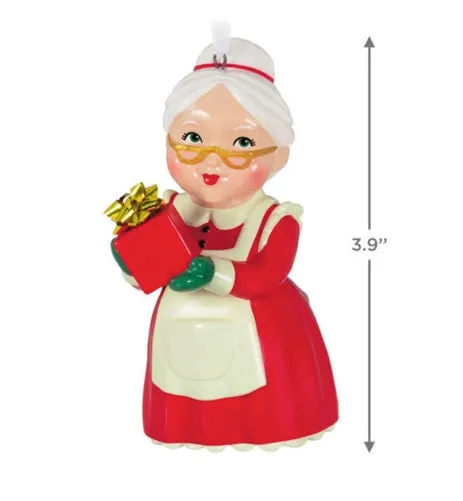 Mrs. Claus Porcelain Ornament