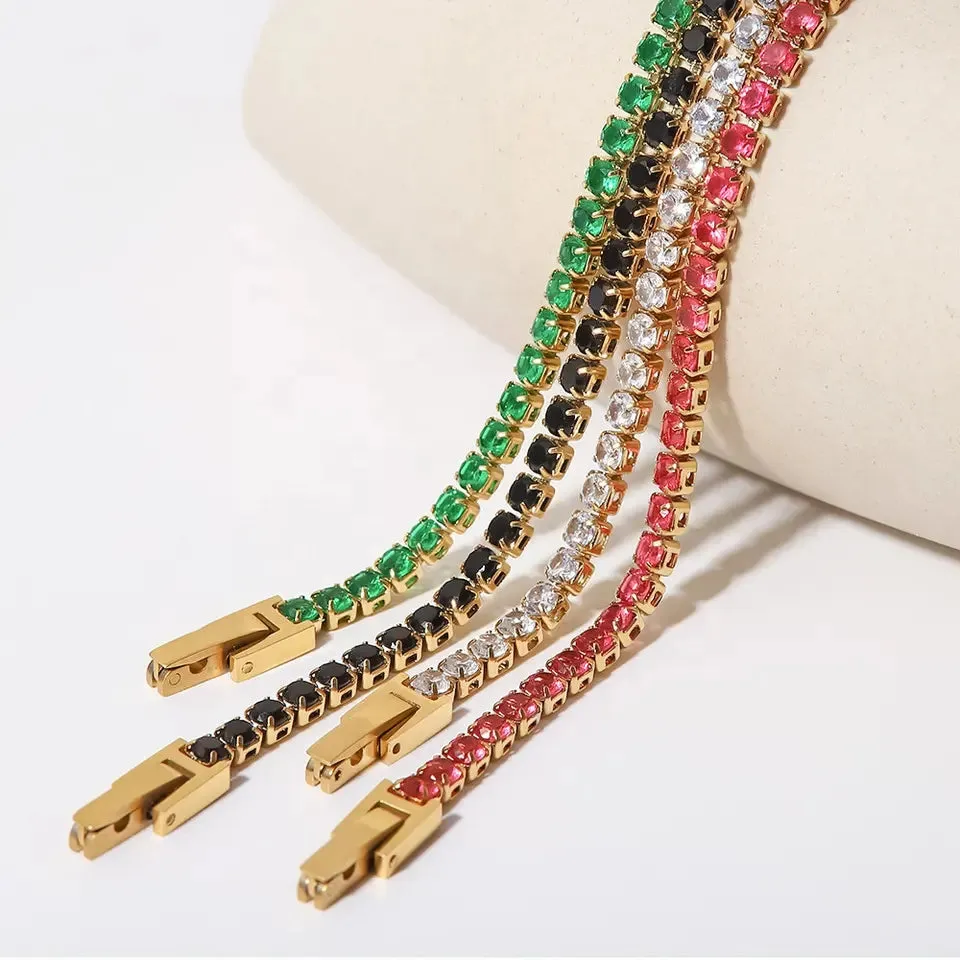 Multi Color Zirconia Bracelets