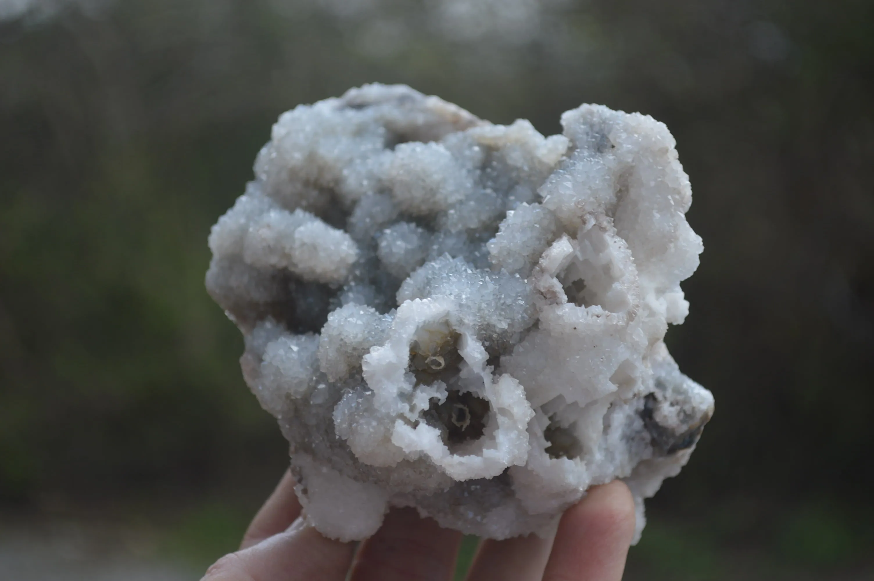 Natural Drusy Mountain Quartz Specimens x 4 From Alberts Mountain, Lesotho