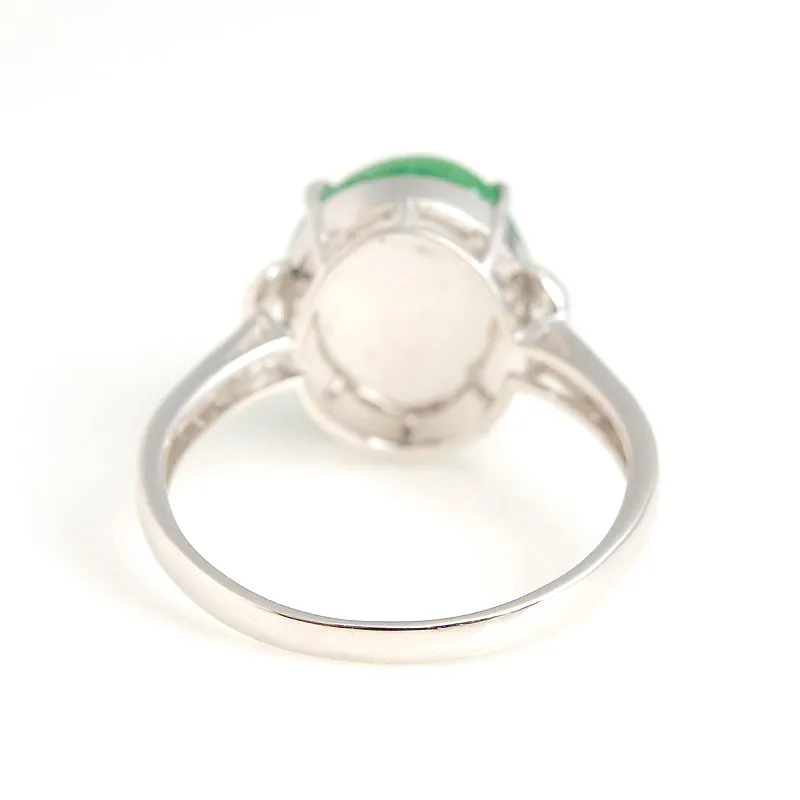 Natural Jade Ring Jadeite Gold Ring RG27